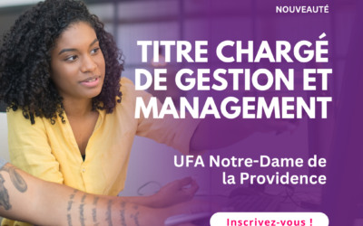 Ouverture du Titre Chargé de gestion et management