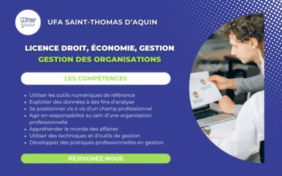 Licence Droit, Économie, Gestion mention Gestion des Organisations