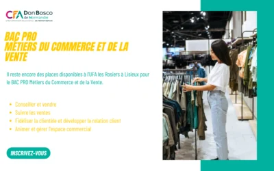 Il reste des places BAC PRO MCV