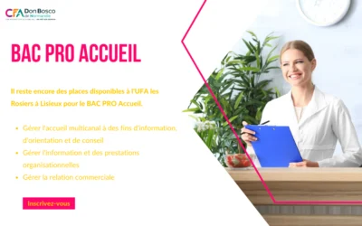 Il reste des places BAC PRO Accueil