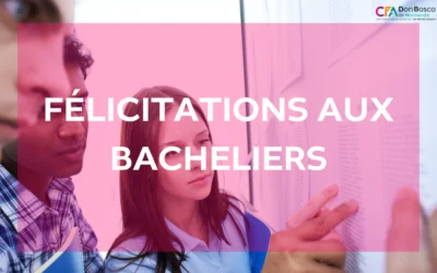 Félicitations à nos Apprentis